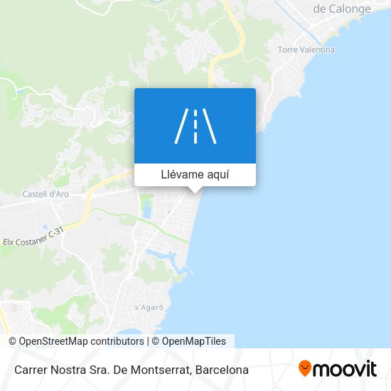Mapa Carrer Nostra Sra. De Montserrat