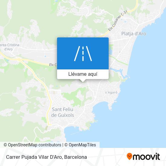 Mapa Carrer Pujada Vilar D'Aro