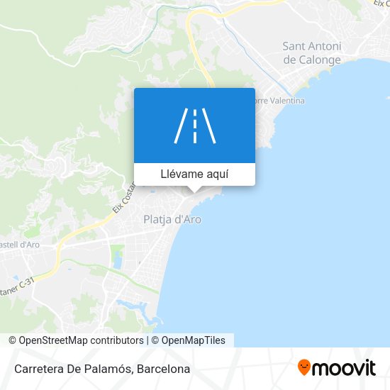 Mapa Carretera De Palamós