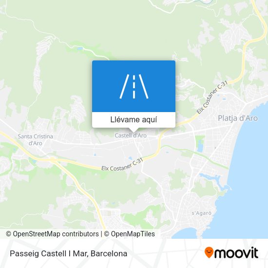 Mapa Passeig Castell I Mar