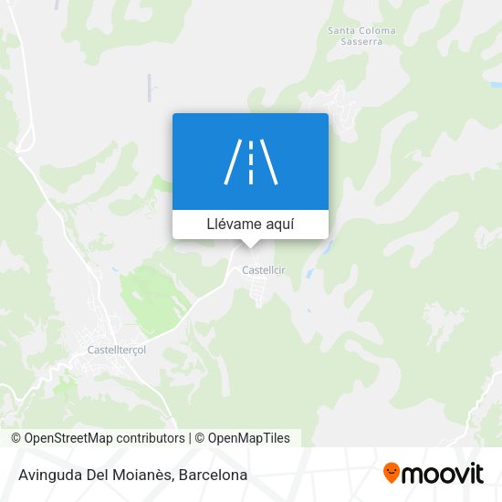 Mapa Avinguda Del Moianès