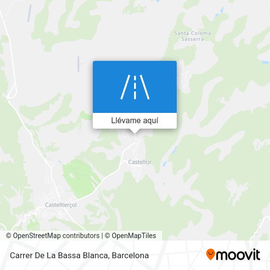 Mapa Carrer De La Bassa Blanca
