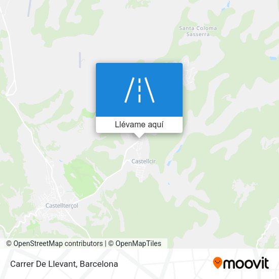 Mapa Carrer De Llevant