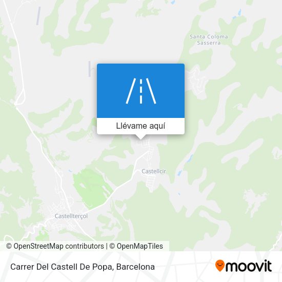 Mapa Carrer Del Castell De Popa