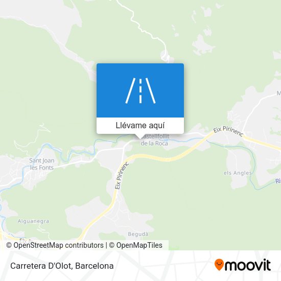 Mapa Carretera D'Olot