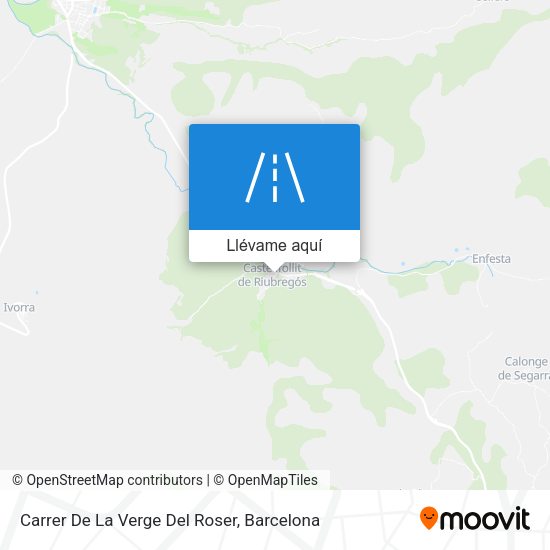 Mapa Carrer De La Verge Del Roser
