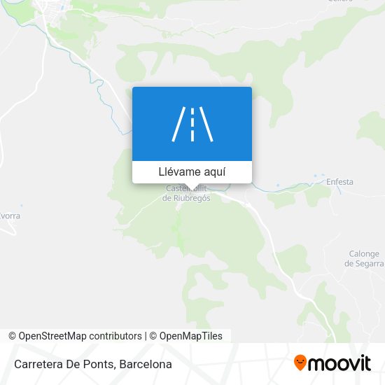 Mapa Carretera De Ponts