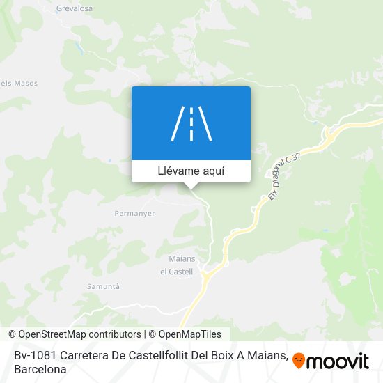 Mapa Bv-1081 Carretera De Castellfollit Del Boix A Maians