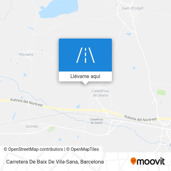 Mapa Carretera De Baix De Vila-Sana