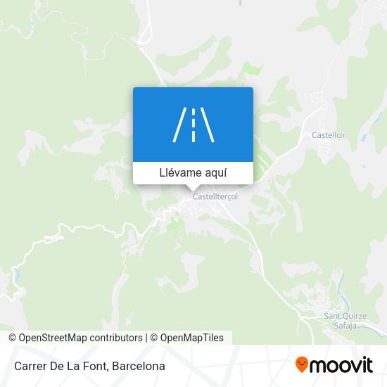 Mapa Carrer De La Font