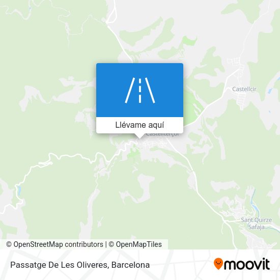 Mapa Passatge De Les Oliveres