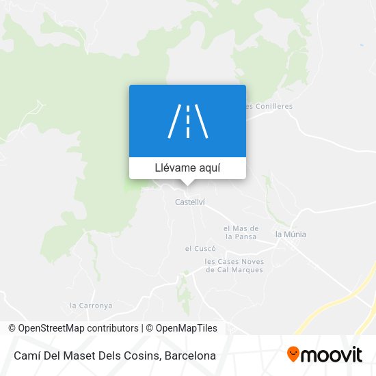 Mapa Camí Del Maset Dels Cosins