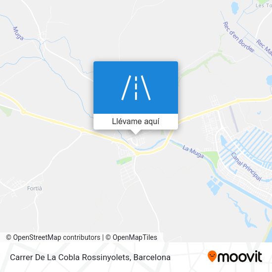 Mapa Carrer De La Cobla Rossinyolets