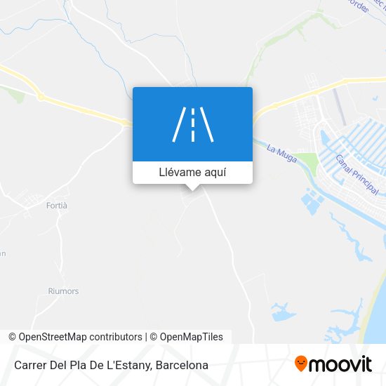 Mapa Carrer Del Pla De L'Estany