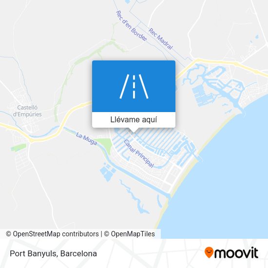 Mapa Port Banyuls
