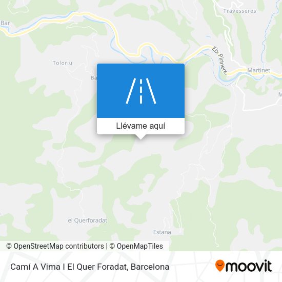 Mapa Camí A Vima I El Quer Foradat