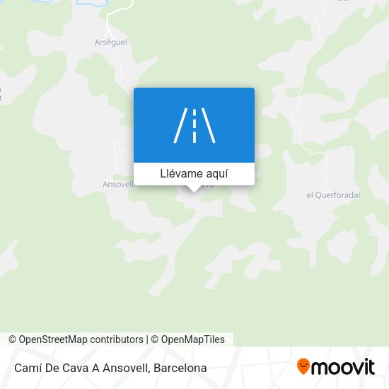 Mapa Camí De Cava A Ansovell