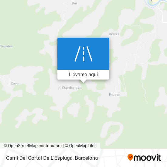 Mapa Camí Del Cortal De L'Espluga