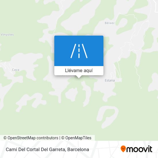 Mapa Camí Del Cortal Del Garreta