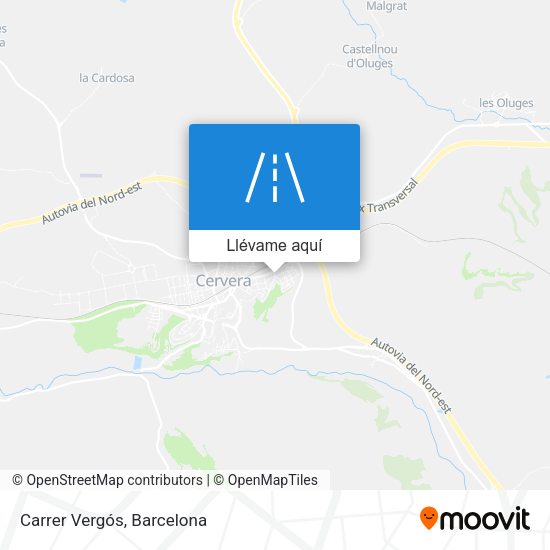 Mapa Carrer Vergós