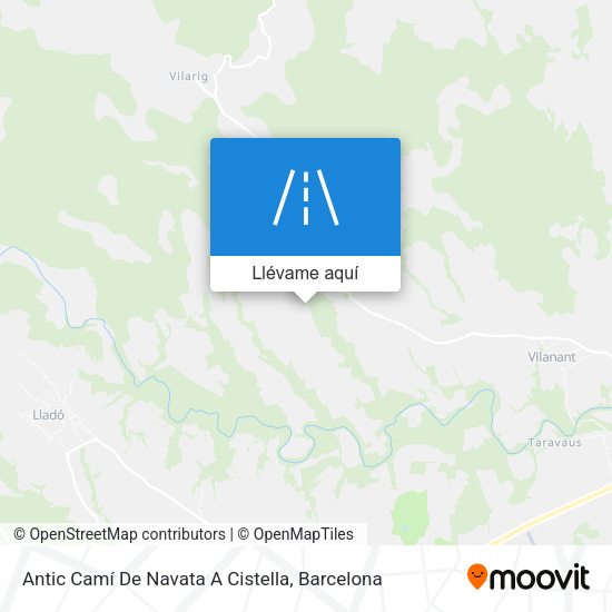 Mapa Antic Camí De Navata A Cistella