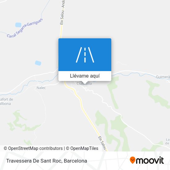 Mapa Travessera De Sant Roc