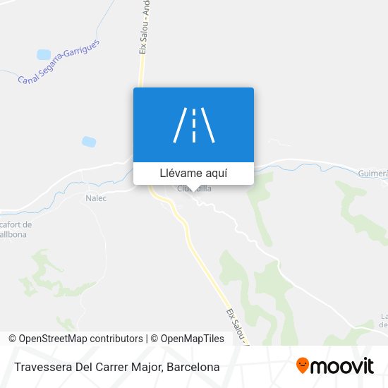 Mapa Travessera Del Carrer Major