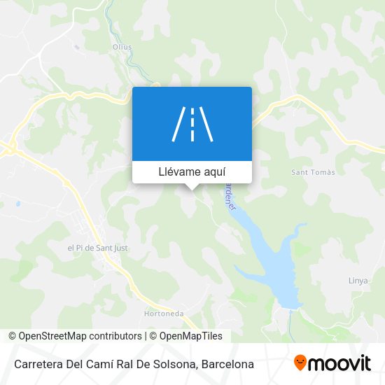 Mapa Carretera Del Camí Ral De Solsona