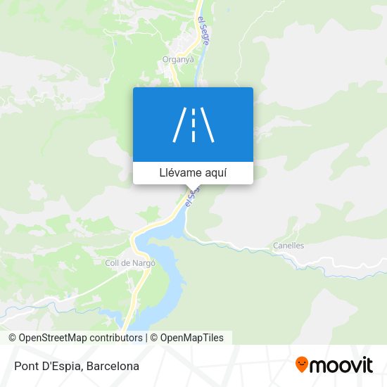 Mapa Pont D'Espia