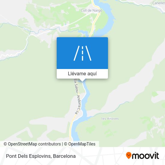 Mapa Pont Dels Esplovins