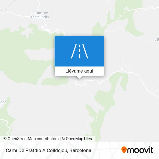 Mapa Camí De Pratdip A Colldejou