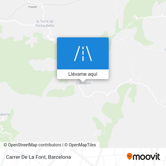 Mapa Carrer De La Font