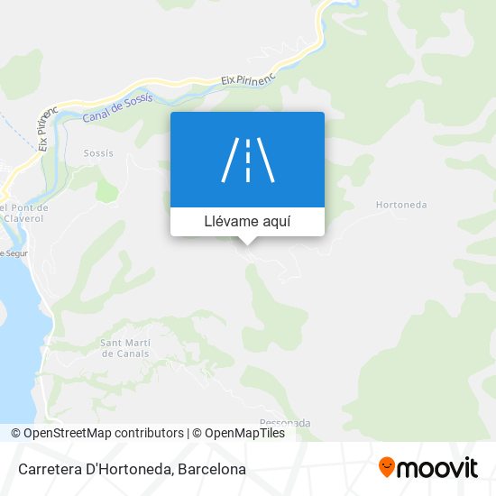 Mapa Carretera D'Hortoneda
