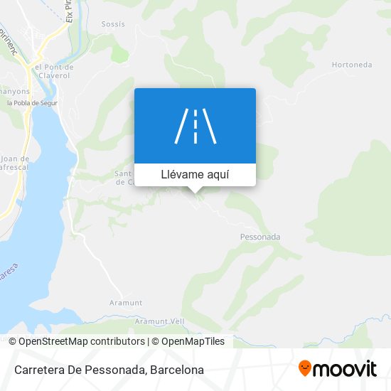Mapa Carretera De Pessonada
