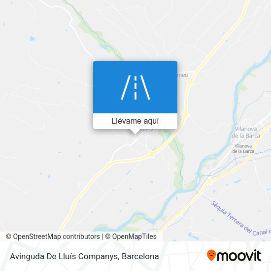 Mapa Avinguda De Lluís Companys