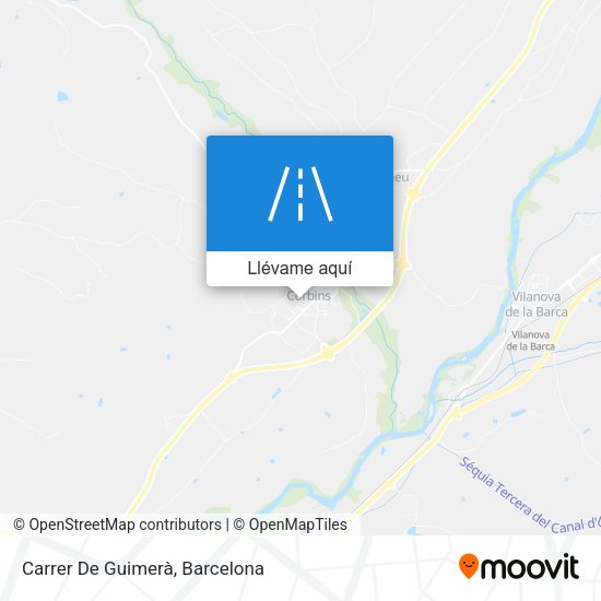 Mapa Carrer De Guimerà