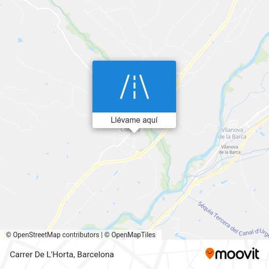 Mapa Carrer De L'Horta