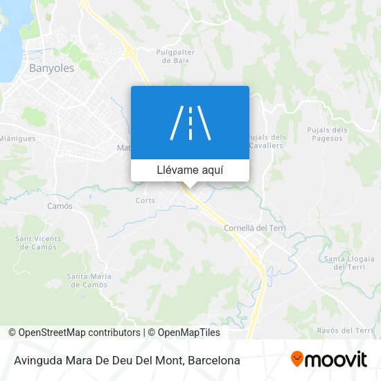 Mapa Avinguda Mara De Deu Del Mont
