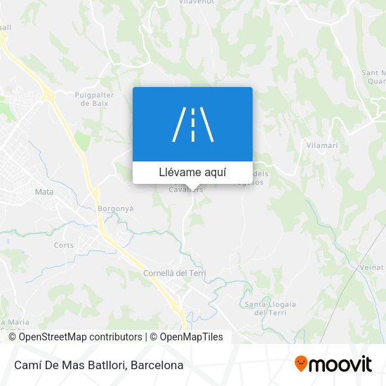 Mapa Camí De Mas Batllori