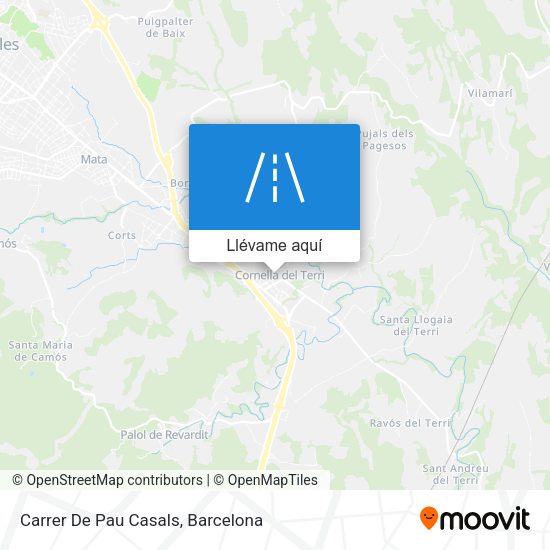 Mapa Carrer De Pau Casals