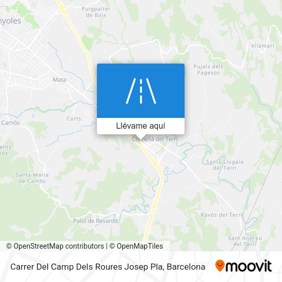 Mapa Carrer Del Camp Dels Roures Josep Pla