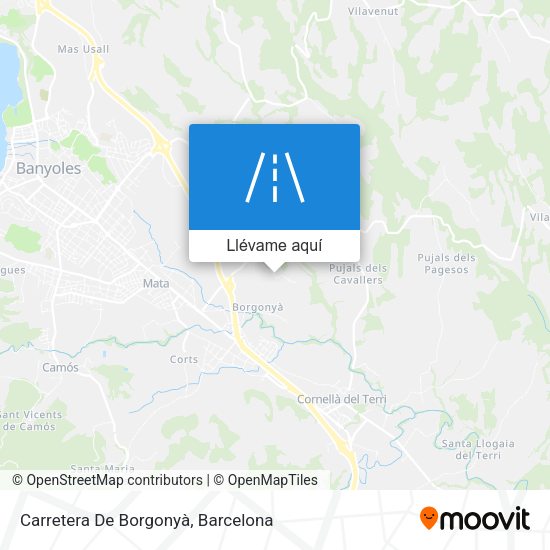 Mapa Carretera De Borgonyà