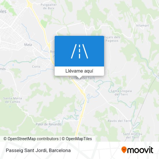 Mapa Passeig Sant Jordi