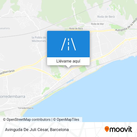 Mapa Avinguda De Juli Cèsar