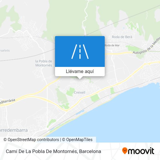 Mapa Camí De La Pobla De Montornés