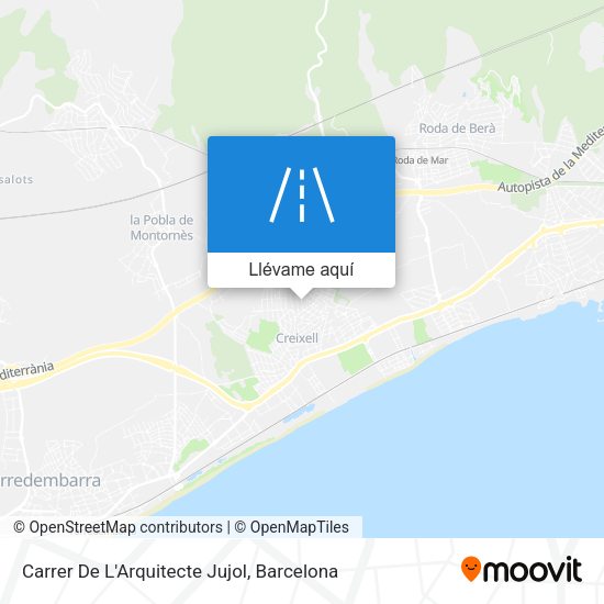 Mapa Carrer De L'Arquitecte Jujol