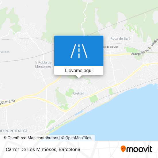 Mapa Carrer De Les Mimoses