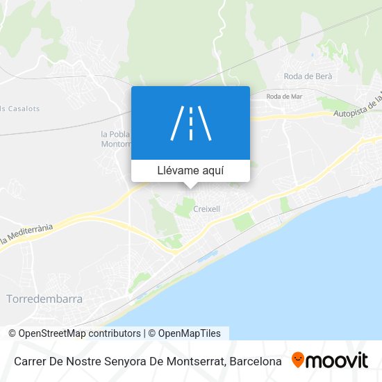 Mapa Carrer De Nostre Senyora De Montserrat