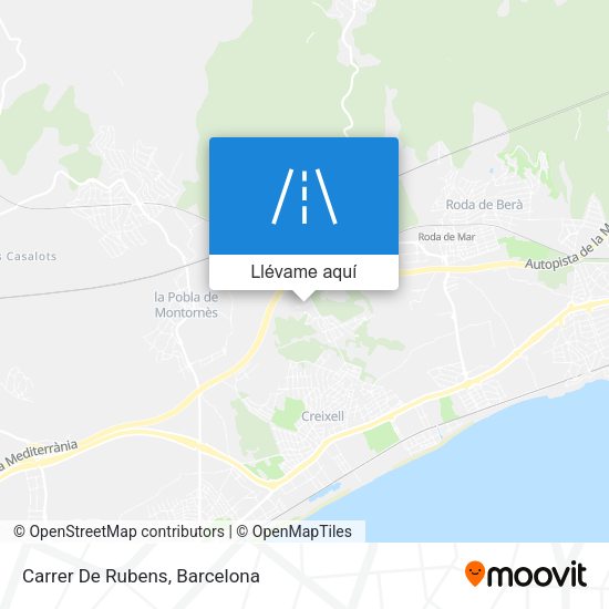 Mapa Carrer De Rubens