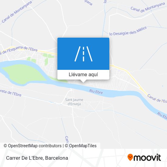 Mapa Carrer De L'Ebre